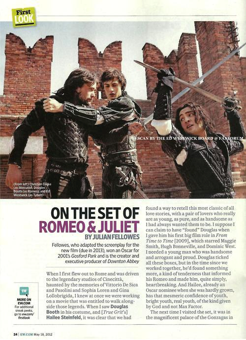 Romeo and juliet newspaper